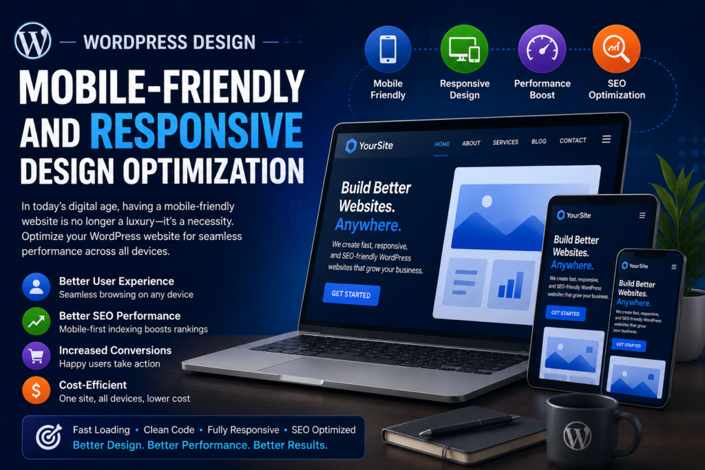 Mobile Friendly and Responsive Design optimization wordpress